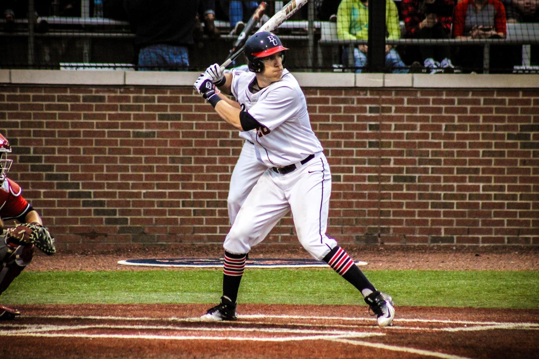 Belmont outfielder Zach Lannan got his first collegiate hit during college baseball's longest half inning.
