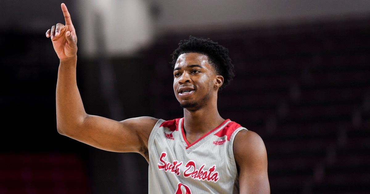 South Dakota's Stanley Umude transferred to Arkansas.