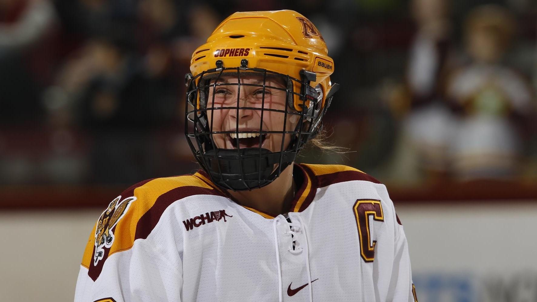 Megan Bozek captained Minnesota. 