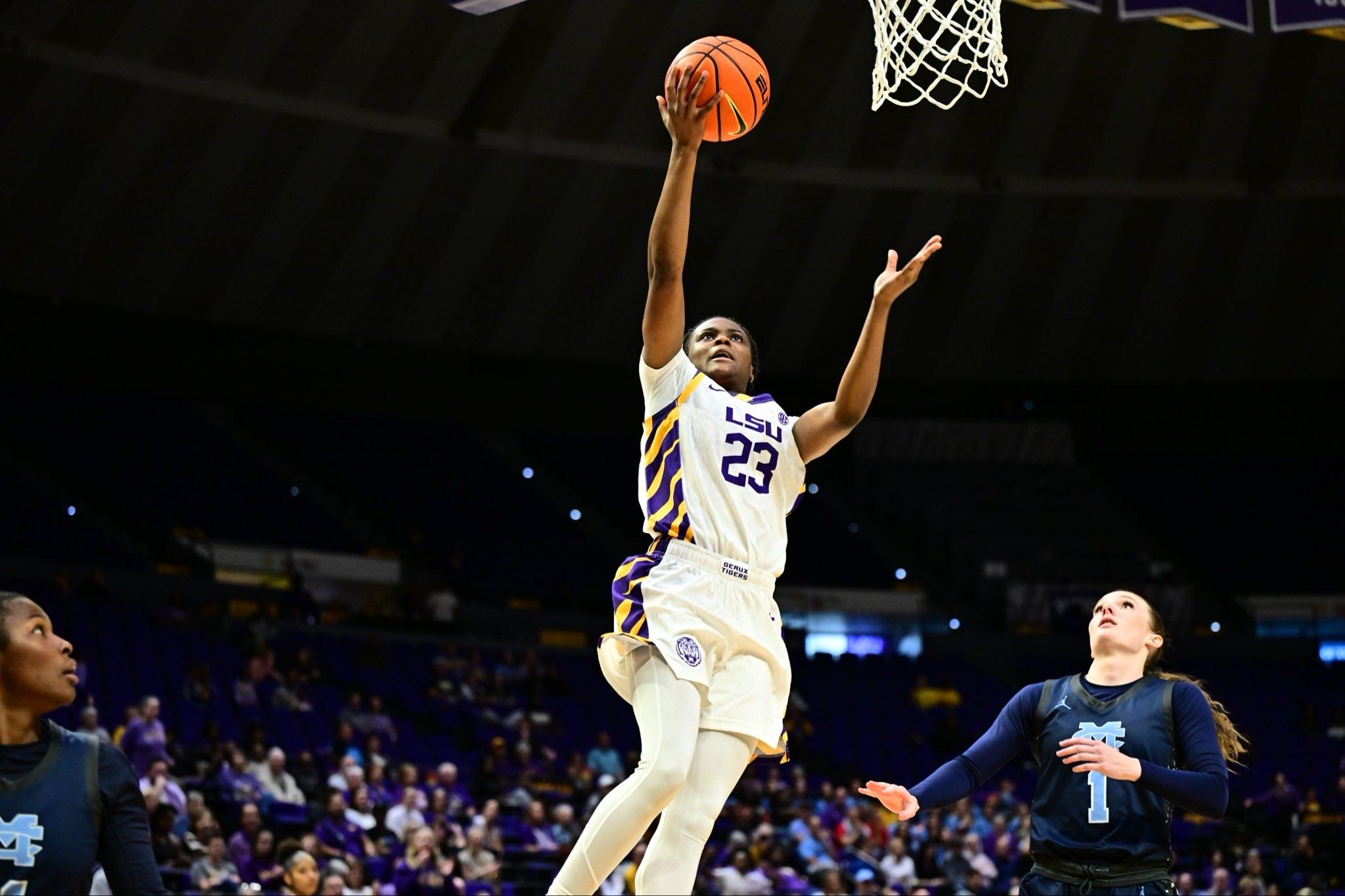 South Carolina transfer Milaysia Fulwiley playing for LSU women's basketball