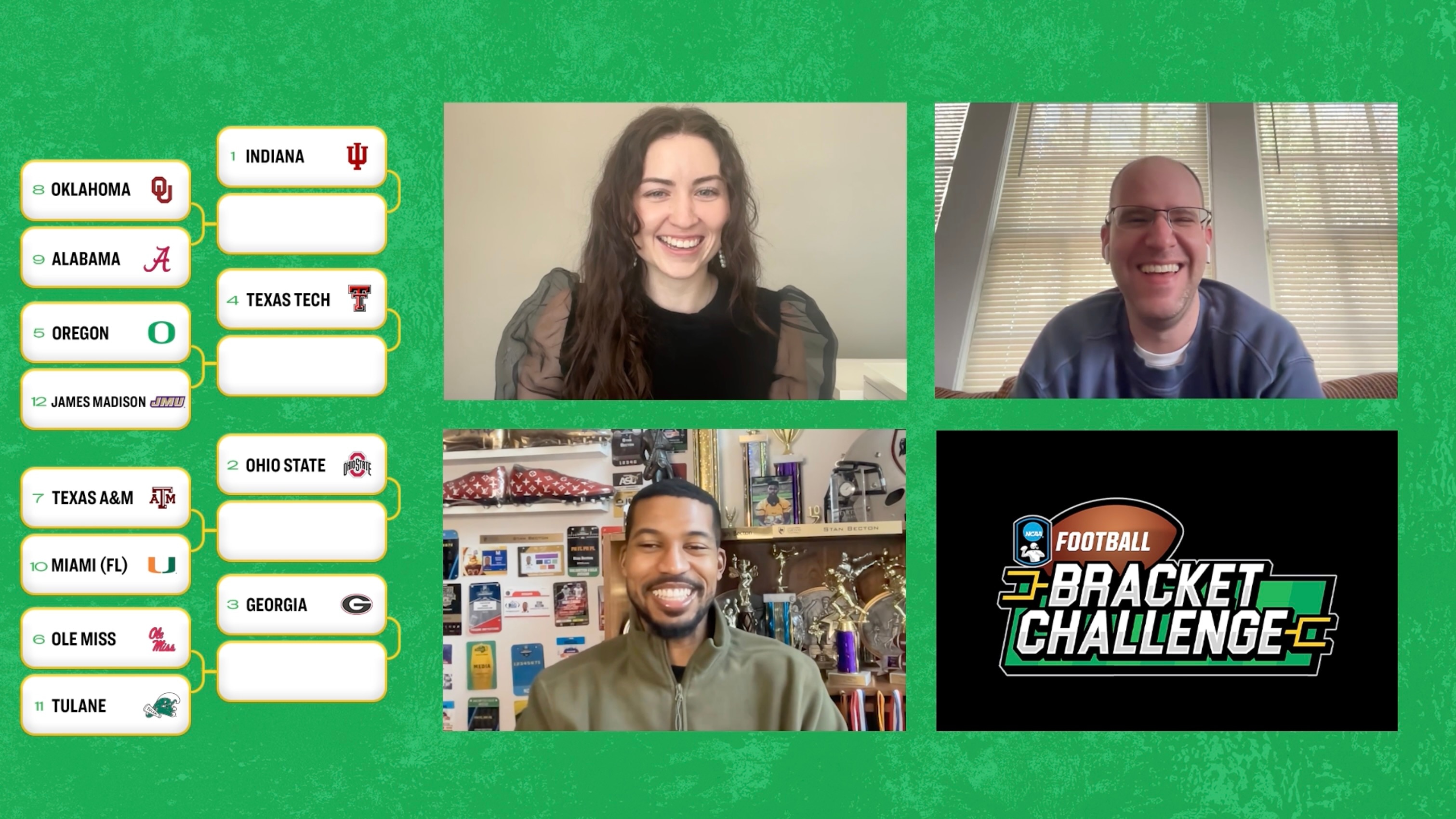 krikya369.com staff analyzes how the nation is picking the CFP in the College Football Bracket Challenge
